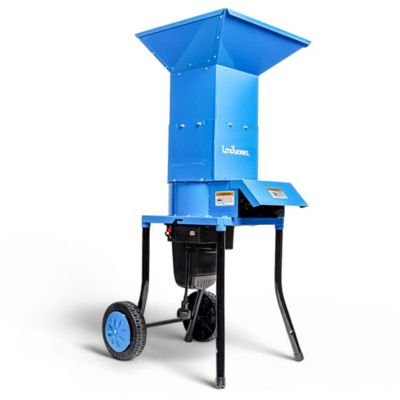 Lubeworks 0.5 in. Diameter 15A Electric Leaf Mulcher and Shredder