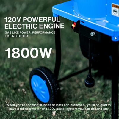 Image showing  0.5 in. Diameter 15A Electric Leaf Mulcher/Shredder