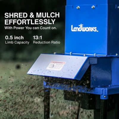 Image showing 5 th Lubeworks 0.5 in. Diameter 15A Electric Leaf Mulcher/Shredder