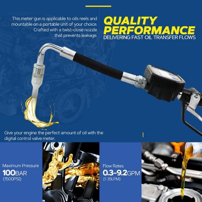 Image showing  3.6V Battery-Powered Digital Oil Control Valve Dispensing Nozzle, 10 GPM