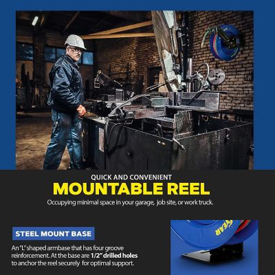 Image showing 5 th Goodyear 1/4 in. x 50 ft. Retractable Welding Hose Reel