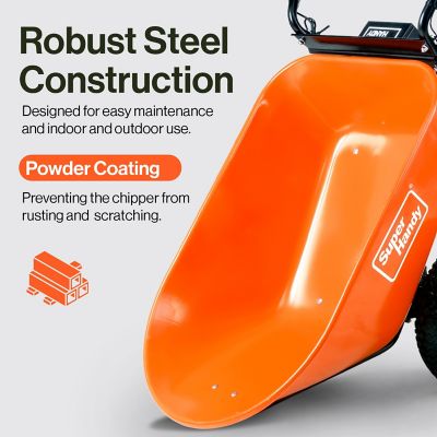 Image showing  4 cu. ft. 330 lb. Capacity Electric Wheelbarrow/Utility Cart