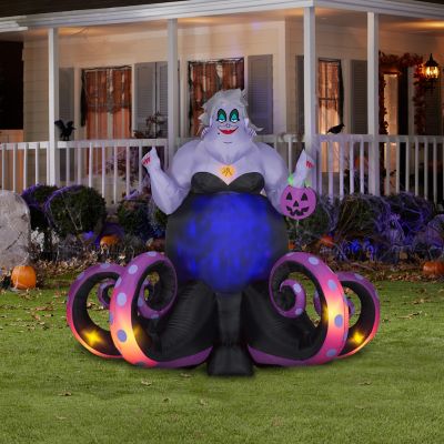 Image showing  72.05 in. Animated Projection Airblown Ursula Inflatable Halloween Decoration
