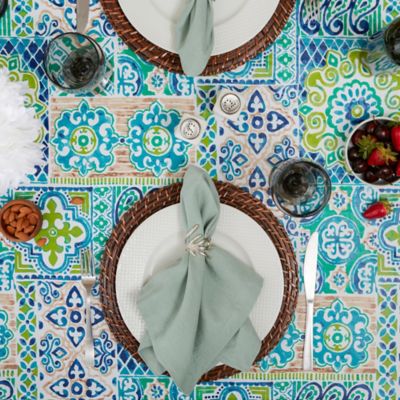 Image showing 4 th DII Vinyl Tablecloth Table Linens