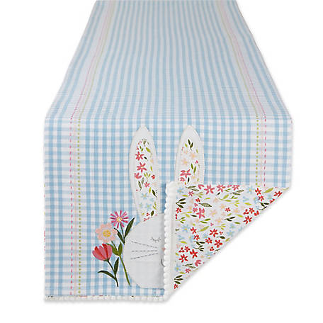 Design Imports Happy Bunny Table Runner
