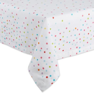 Image showing  Confetti Toss Print Printed Tablecloth