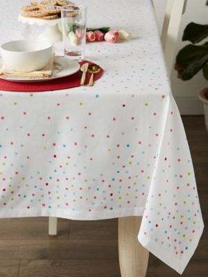 Image showing  Confetti Toss Print Printed Tablecloth