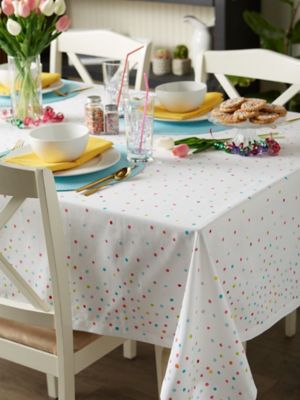 Image showing  Confetti Toss Print Printed Tablecloth