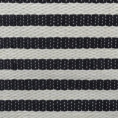 Image showing  Pinstripe Round Paper Bin, Black