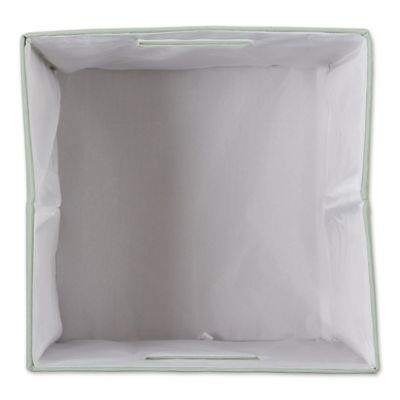 Image showing  Solid Poly Cube Storage Bin, Mint, 13 in. x 13 in. x 13 in.
