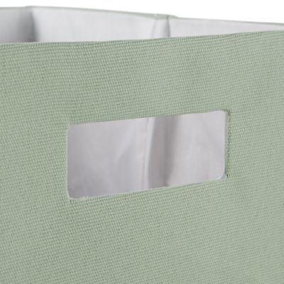 Image showing  Solid Poly Cube Storage Bin, Mint, 11 in. x 11 in. x 11 in.