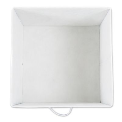 Image showing  Chevron Non-Woven Storage Bins, Blue, 11 in. x 11 in., 2-Pack