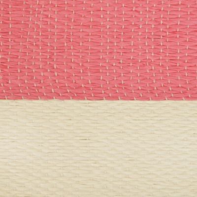 Image showing  Striped Paper Bin, 17 in. x 12 in., Pink