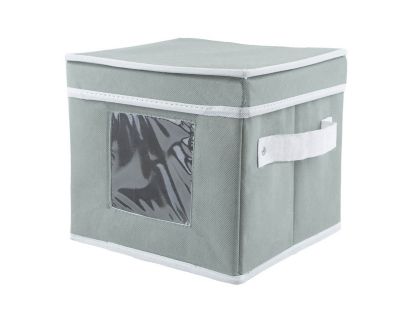 Design Imports Dish Storage Container, Gray, 9 in. x 9 in. x 8 in.