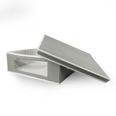 Image showing  Closet Storage Bin, 15.5 in. x 5.5 in. x 14 in., Gray