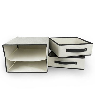 Image showing  Closet Storage Bin with Drawers, Damask