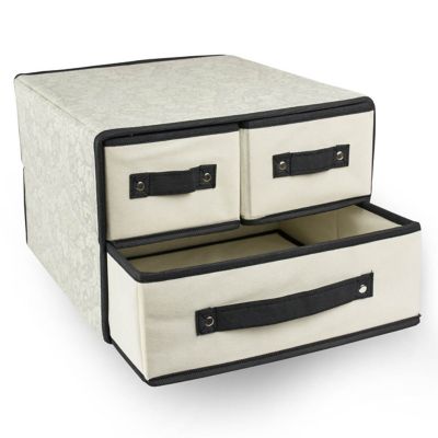Image showing  Closet Storage Bin with 3 Drawers