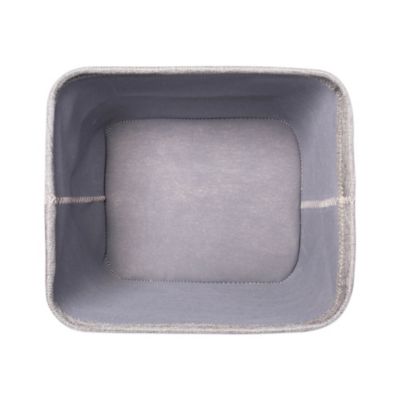 Image showing  Zig-Zag Trapezoid Storage Bin, 12 in. x 10 in. x 8 in., Gray