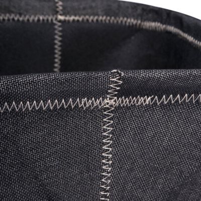 Image showing  Zig-Zag Trapezoid Storage Bin, 13 in. x 13 in. x 13 in., Black