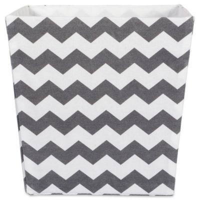 Image showing  Chevron Poly Trapezoid Storage Bin, 11 in. x 11 in. x 11 in., Gray