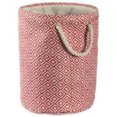 Design Imports Geo Diamond Paper Bin, Round, Rust, 13.75 in. x 13.75 in ...