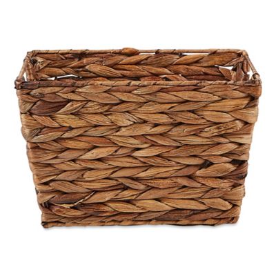 Image showing  Hyacinth Storage Baskets, Brown, 2-Pack