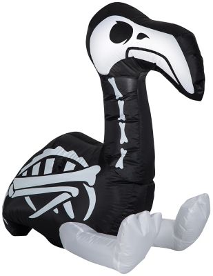 Gemmy Airblown Skeleton Flamingo Inflatable Decoration