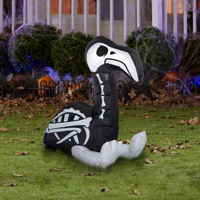 Image showing  Airblown Skeleton Flamingo Inflatable Decoration