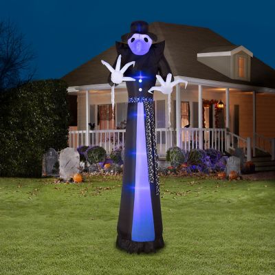 Image showing  Airblown Giant LightShow Projection ShortCircuit Victorian Reaper Decor (HD), Black Light