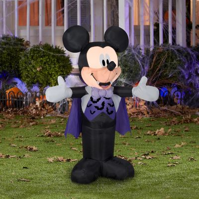 Image showing  Airblown Disney Mickey in Vampire Costume Decor, Small