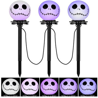 Gemmy Disney Nightmare Before Christmas CandleFlicker Halloween Lightshow Pathway, 3 pc.