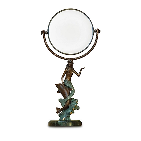 SPI Home Mermaid and Dolphin Mirror, 18 in. x 5 in. x 5 in.