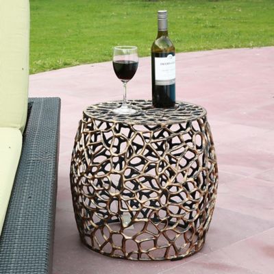Image showing  Branch and Lattice Pattern Garden Patio Stool