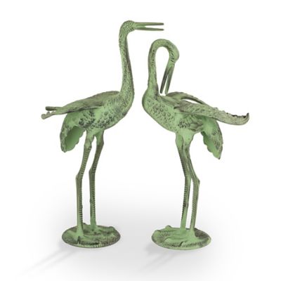 Image showing  Hungry Crane Garden Sculptures, 21 in. x 15 in. x 8.5 in., 2 pc.