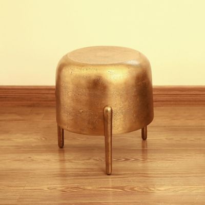 SPI Home Brass Finish 3-Legged Side Table