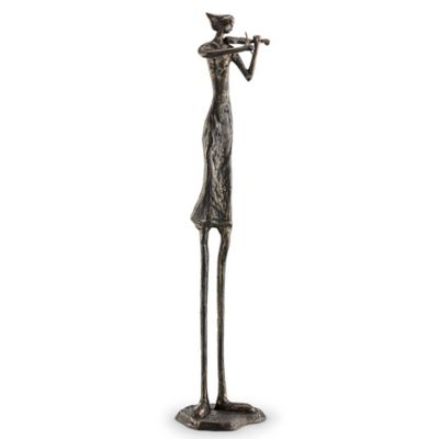 Image showing  Virtuoso Violinist Figure Sculpture, 39 in. x 8.5 in. x 7.5 in.