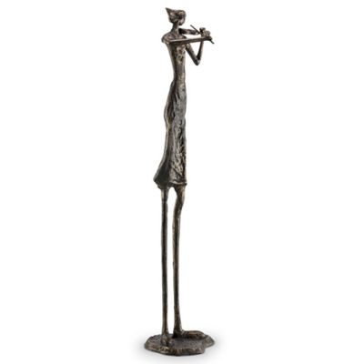 Image showing  Virtuoso Violinist Figure Sculpture, 39 in. x 8.5 in. x 7.5 in.