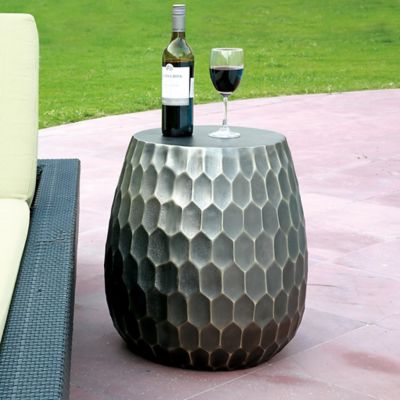 SPI Home Honeycomb Pattern Garden Patio Stool