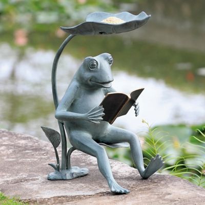 SPI Home Reading Frog Birdfeeder