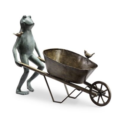 SPI Home Helpful Frog and Bird Planter Holder