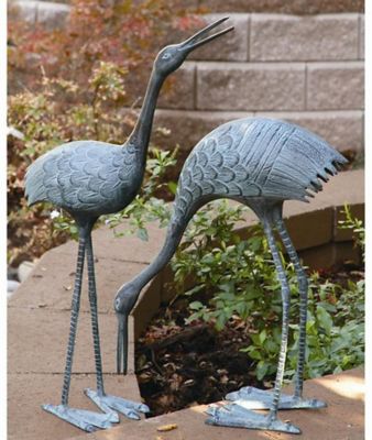 Image showing  Stately Cranes Garden Sculptures, 36 in. x 24 in., 2 pc.