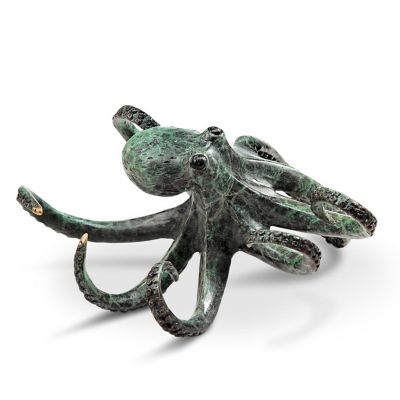 Image showing  Swimming Octopus Sculpture, 3.5 in. x 7.5 in. x 6.5 in.