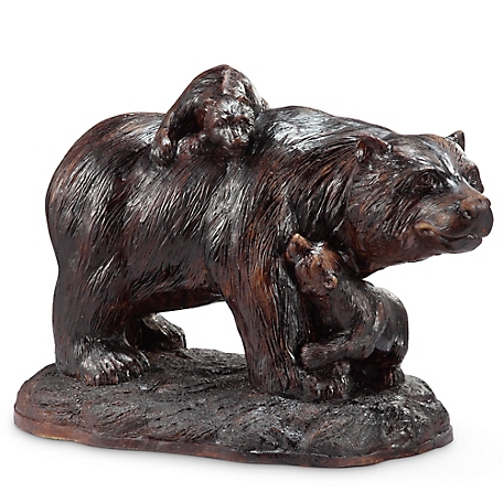 SPI Home Playtime Bear with Cubs Garden Sculpture
