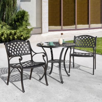 Image showing 8 th Nuu Garden 3 pc. Cast Aluminum Patio Bistro Set