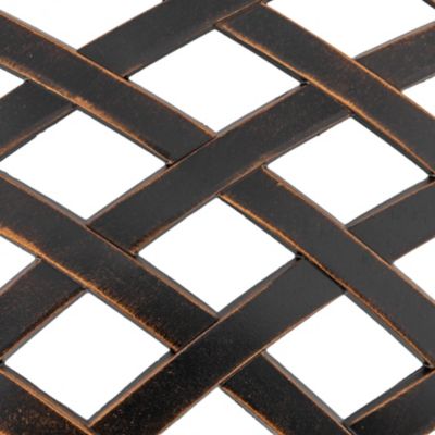 Image showing 6 th Nuu Garden 3 pc. Cast Aluminum Patio Bistro Set with Cushions