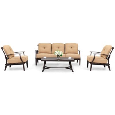 Nuu Garden 4 pc. Outdoor Aluminum Furniture Set, SAS001-01