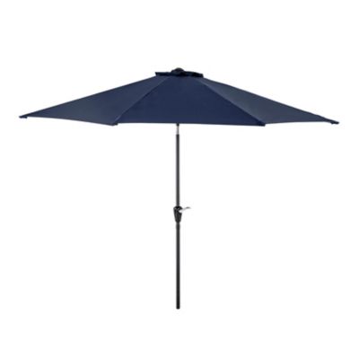 Nuu Garden 10 ft. Outdoor Aluminum Patio Umbrella, Blue