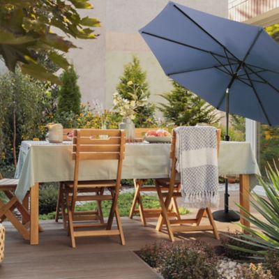 Image showing 8 th Nuu Garden 10 ft. Outdoor Aluminum Patio Umbrella, Blue