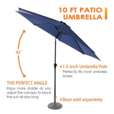 Image showing 6 th Nuu Garden 10 ft. Round Vented Patio Umbrella