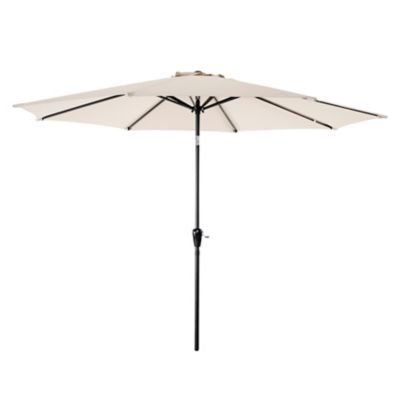 Nuu Garden 10 ft. Outdoor Aluminum Patio Umbrella, Beige